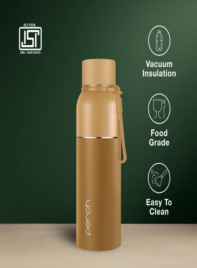 PERCH Zenith ISI Certified Hot and Cold Steel Water Bottle 560ml, Vacuum Insulated Flask for Adults | BPA-Free, Leakproof | Easy to Carry Bottle for Office, Gym, School - Image 2